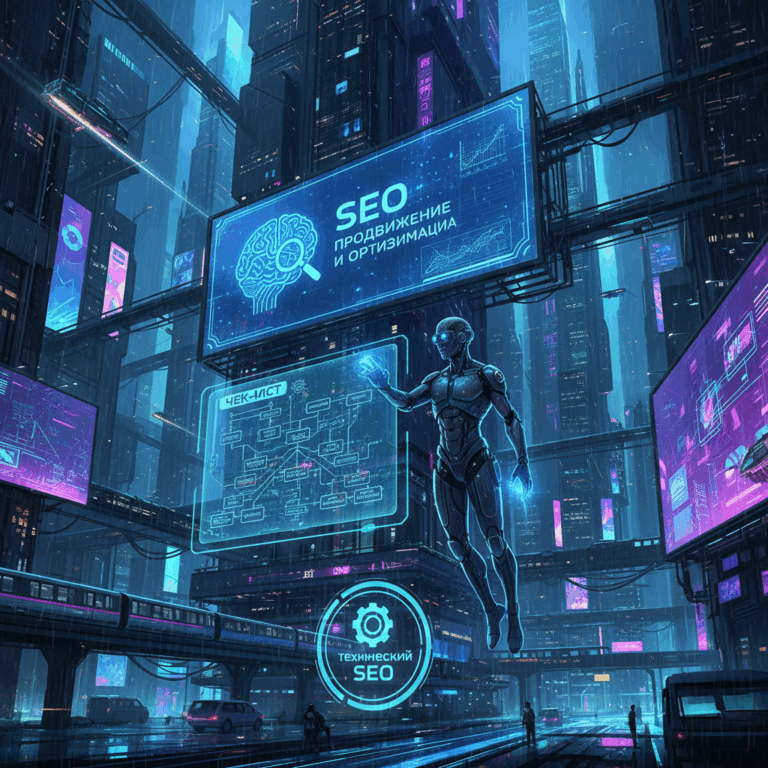 обложка для статьи про SEO Продвижение и Оптимизация: как вывести сайт в топ
