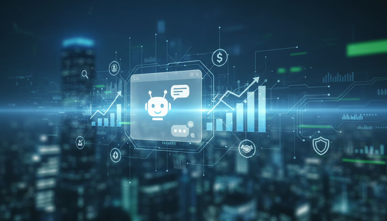 Изображение AI-чатбота, использующегося для квалификации лидов в отделе продаж.