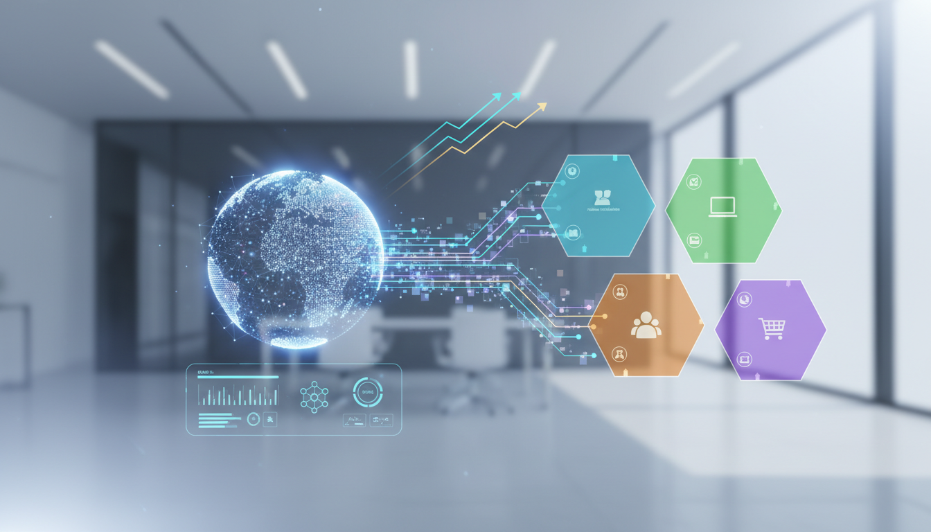 Иллюстрация AI-powered email-маркетинга