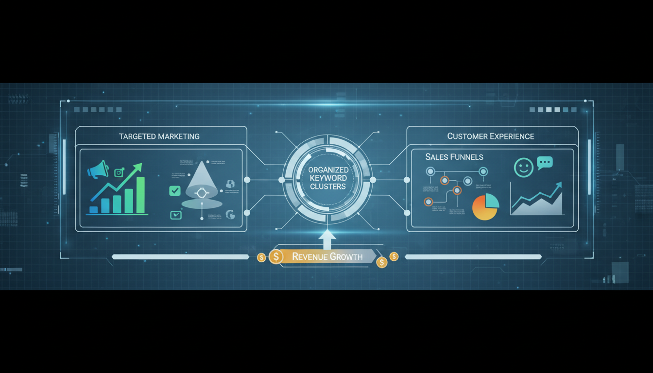 График роста трафика после внедрения ИИ-кластеризации