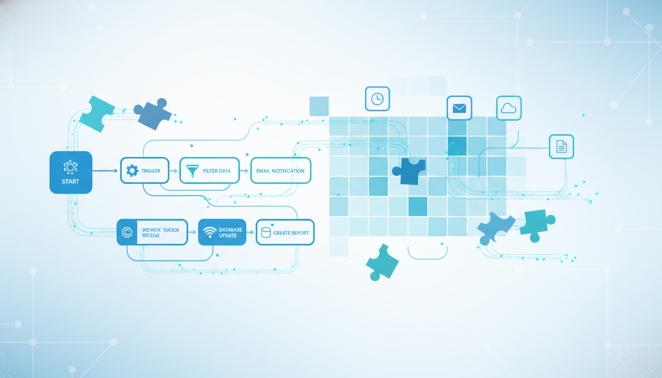Схема работы no-code автоматизации