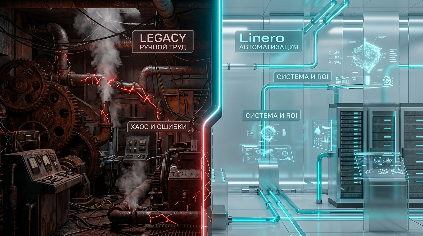 Сравнение: Legacy Approach vs Linero Framework
